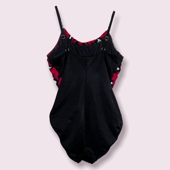 Magicsuit by Miraclesuit One Piece Swimsuit Slimming Beaded Red Womens Size 10 - Picture 2 of 8